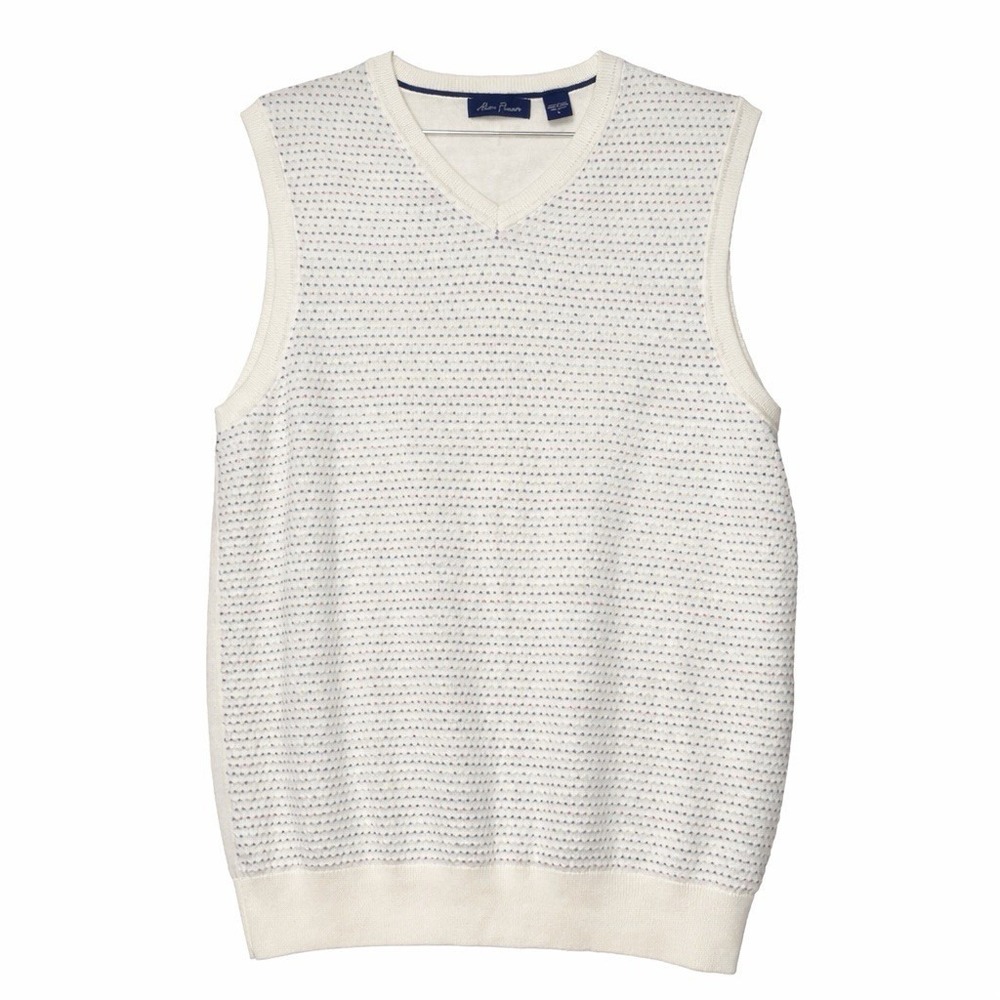 Alan Flusser Men's Sweater Vest Adult Large Knit Golf Casual Work